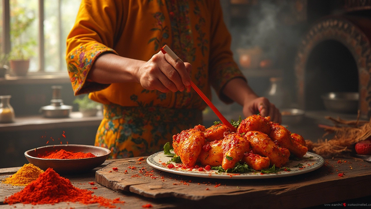 Why Is There Red Stuff in My Tandoori Chicken?